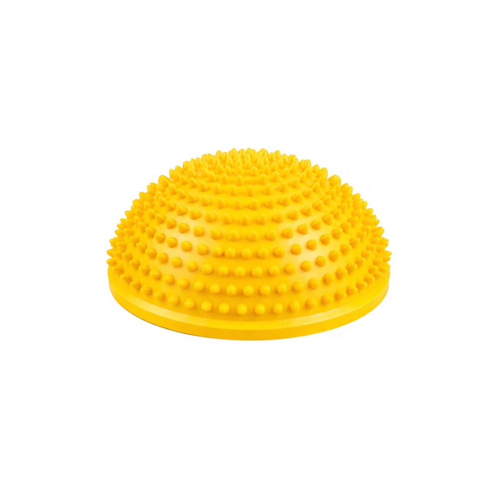 Sensorinis pusrutulis masažui ir pusiausvyros pratimams 16 cm, geltonas-Žaislai, Lauko žaislai, Lauko žaidimai ir sporto prekės,