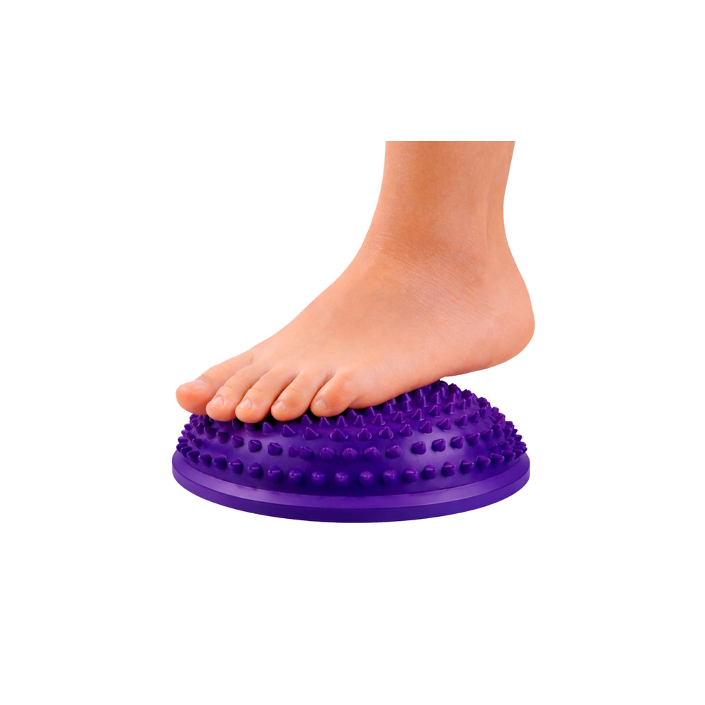 Sensorinis pusrutulis masažui ir pusiausvyros pratimams 16 cm, violetinis-Žaislai, Lauko žaislai, Lauko žaidimai ir sporto prekė