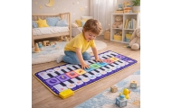 Muzyczna Mata Edukacyjna Taneczna  Interaktywna Pianinko Kosmos 120 x 48 cm