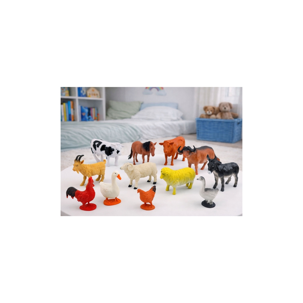 Farm Farm Farm Animal Figūrėlių rinkinys 12 vnt.