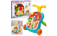 Chodzik Pchacz Edukacyjny Stolik Panel Interaktywny 5w1 Wielokolorowy