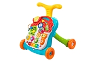 Chodzik Pchacz Edukacyjny Stolik Panel Interaktywny 5w1 Wielokolorowy