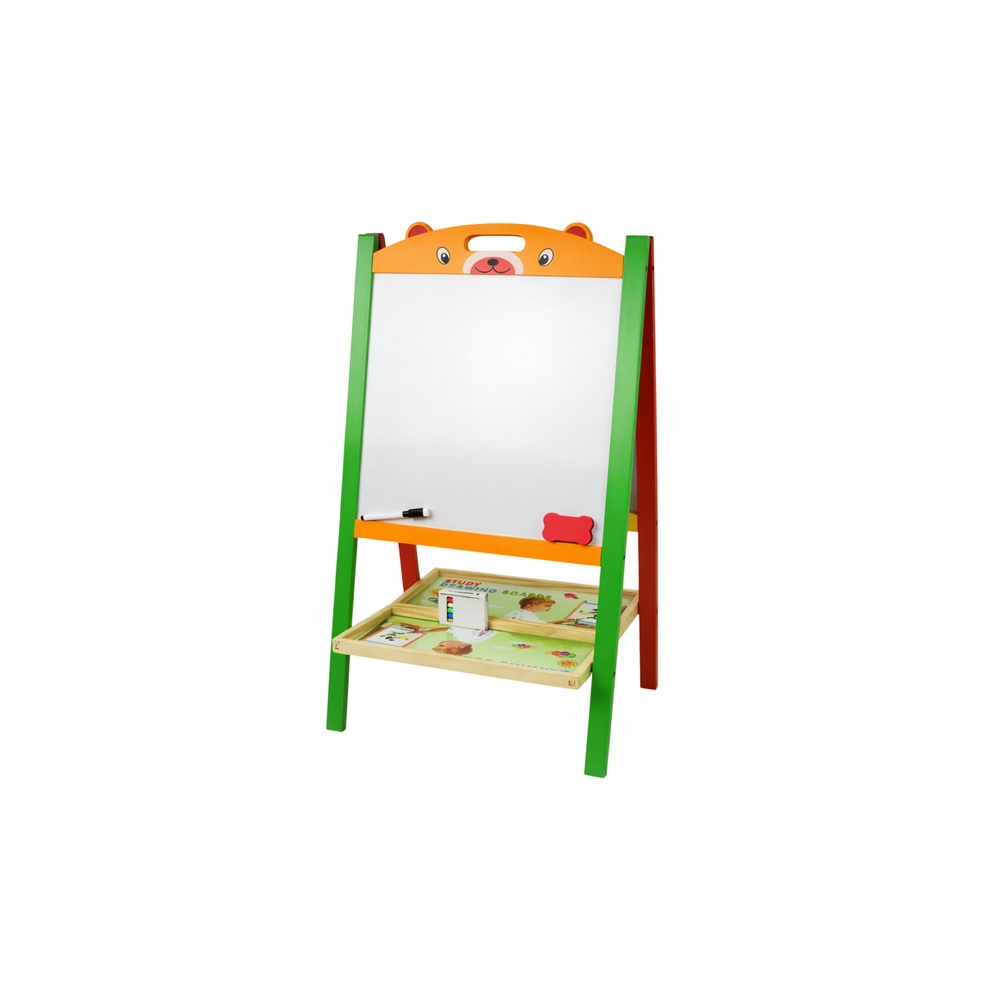 Dwustronna Tablica Edukacyjna Magnetyczna Kredowa 2w1 Pisak Litery Liczby