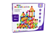 Zestaw Klocki Magnetyczne Konstrukcyjne Sticks Kreatywne Kolorowe 166 el.