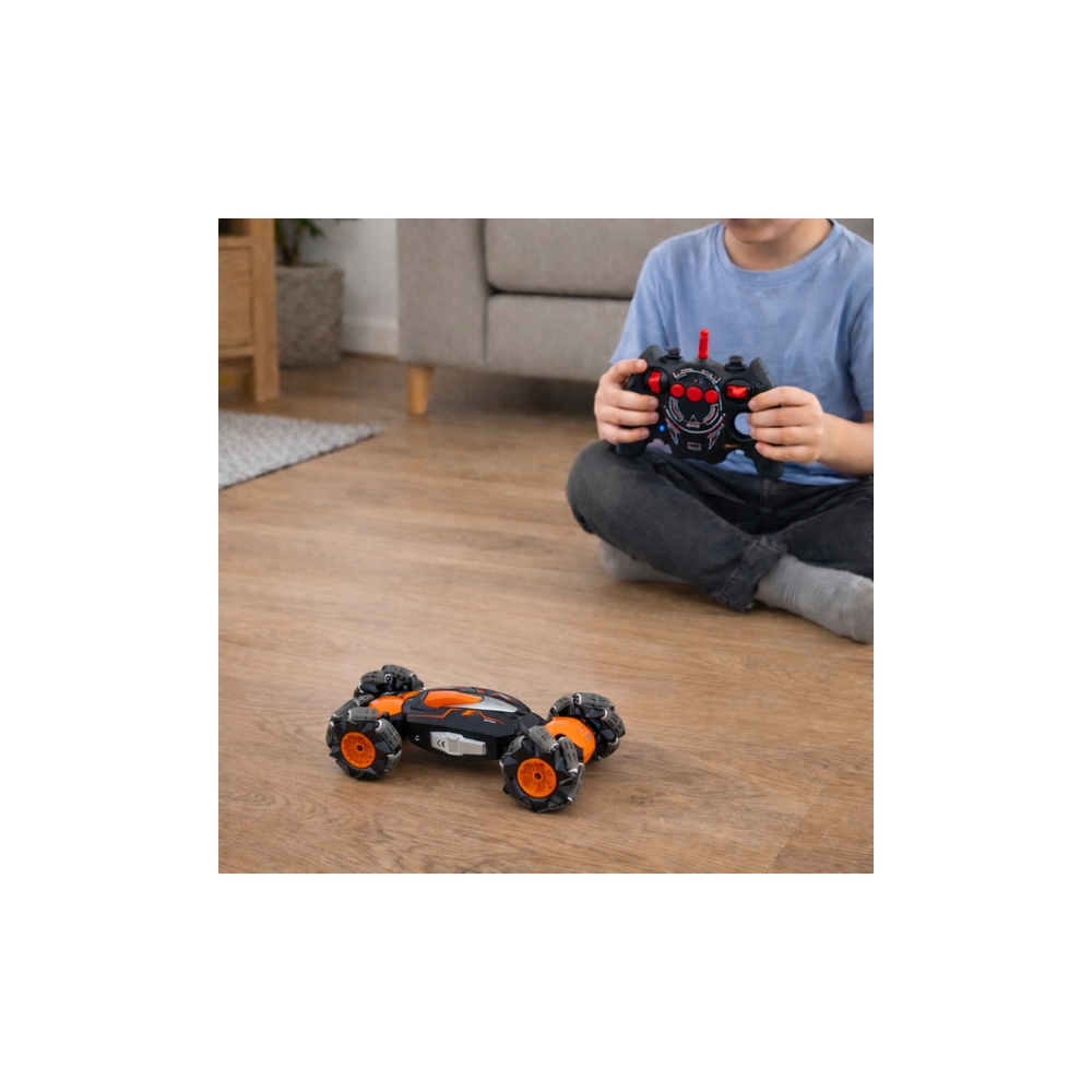 Nuotoliniu būdu valdomas RC automobilis driftui ir akrobatiniams triukams „Twist“, oranžinis, 1:16-Žaislai, Auto ir transporto ž
