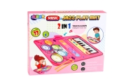 Interaktywna Mata Muzyczna Taneczna Edukacyjna Perkusja Pianinko 2w1