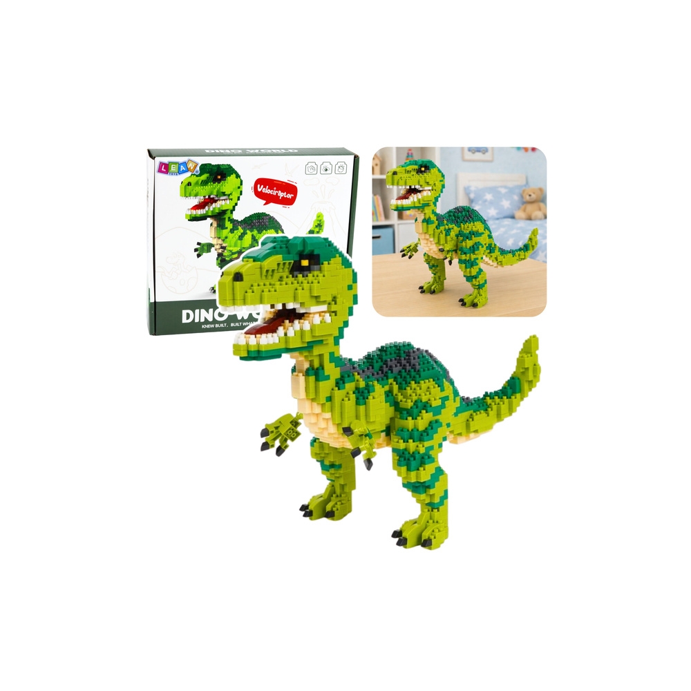 Zestaw Klocki Konstrukcyjne Dinozaur Velociraptor Figurka 3D 1457 el.