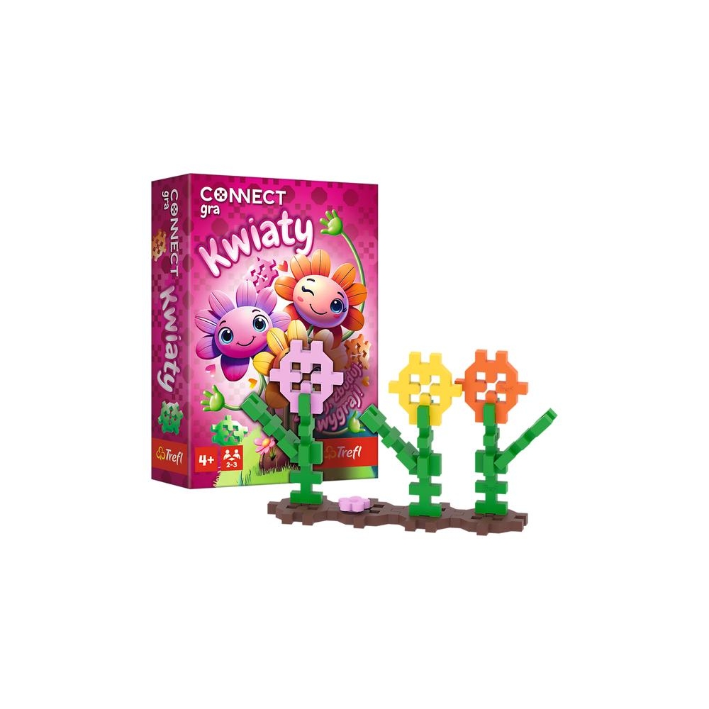 Žaidimas - Connect Flowers - Trefl 02887-Žaislai, Stalo žaidimai, Įvairūs stalo žaidimai-e-vaikas