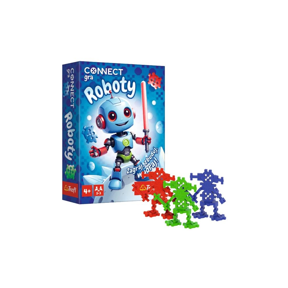 Žaidimas vaikams - Connect Robots - Trefl 02888-Žaislai, Stalo žaidimai, Įvairūs stalo žaidimai-e-vaikas