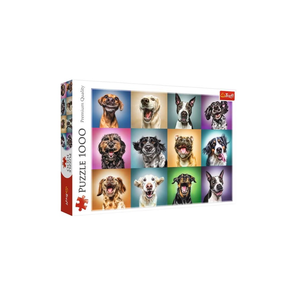 Puzzle - 1000 - Zabawne psie portrety - Trefl 10462