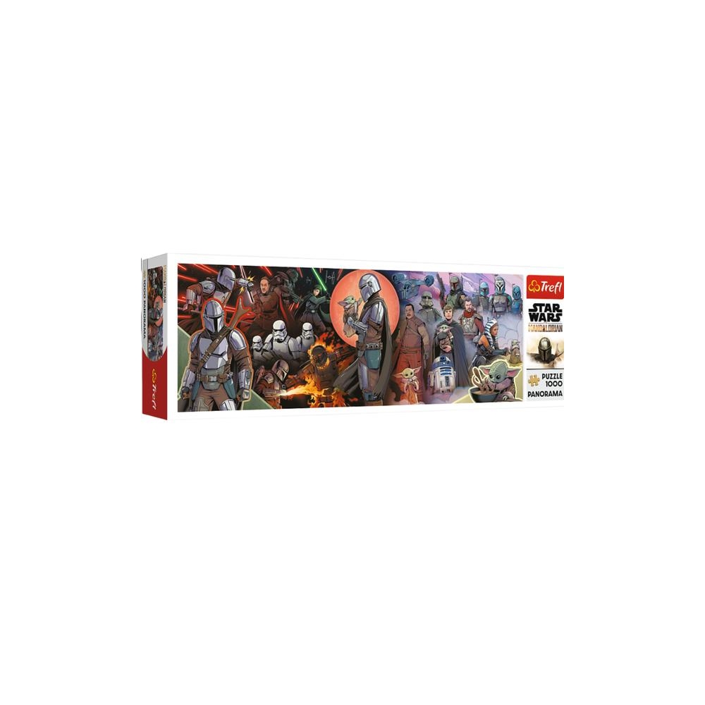 Puzzle - 1000 - Panorama - Star Wars - Przygody Mandaloriana - Trefl 29052