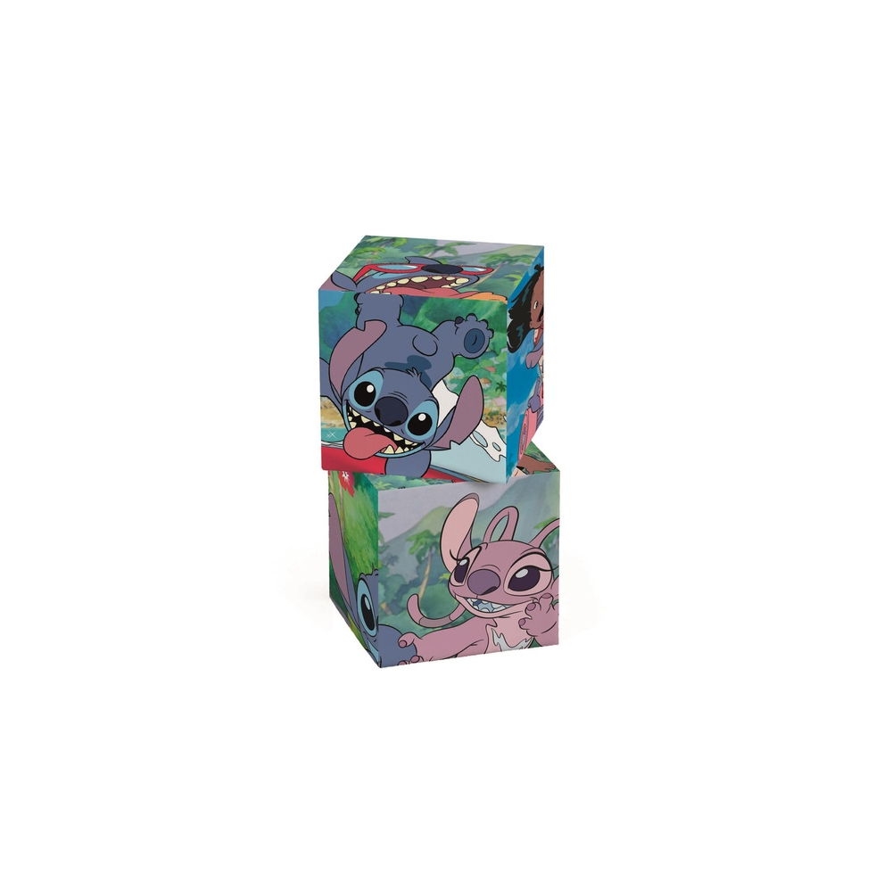 Puzzle 12 Klocków Sześcianów DISNEY STITCH Clementoni&nbsp;41347