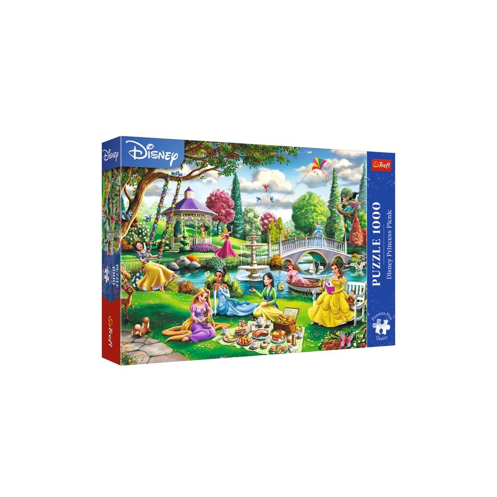 Dėlionė - 1000 - Disney - Piknikas su princesėmis - Trefl 10919-Žaislai, Dėlionės, Dėlionės nuo 500 detalių-e-vaikas