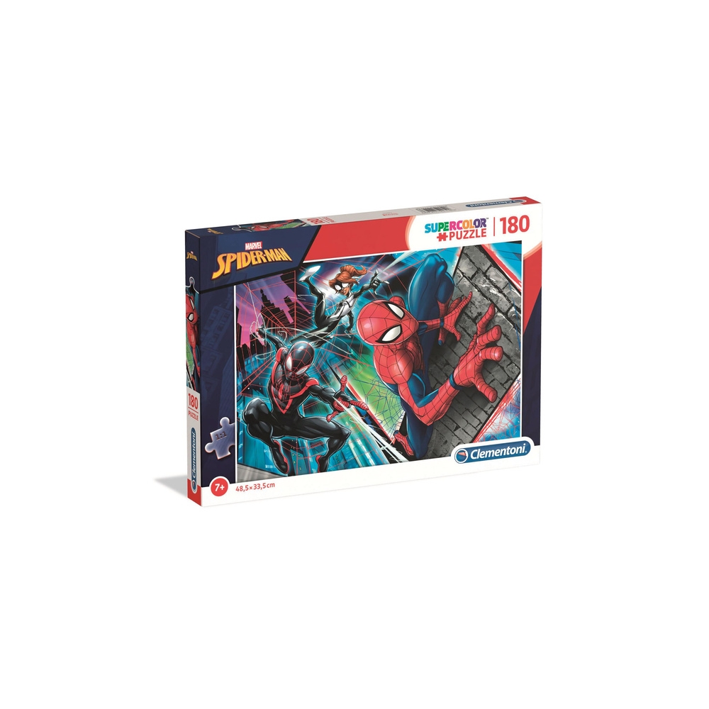180 dalių dėlionė „Super Color“ MARVEL SPIDER-MAN Clementoni 29293-Žaislai, Dėlionės, Dėlionės iki 500 detalių-e-vaikas