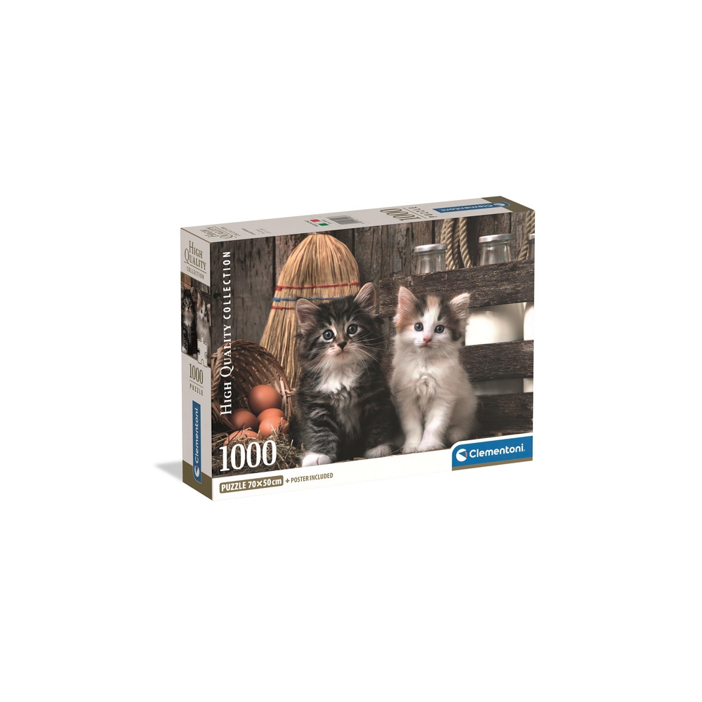 Puzzle 1000 HQC KOCHANE KOTKI Plakat Clementoni 39943
