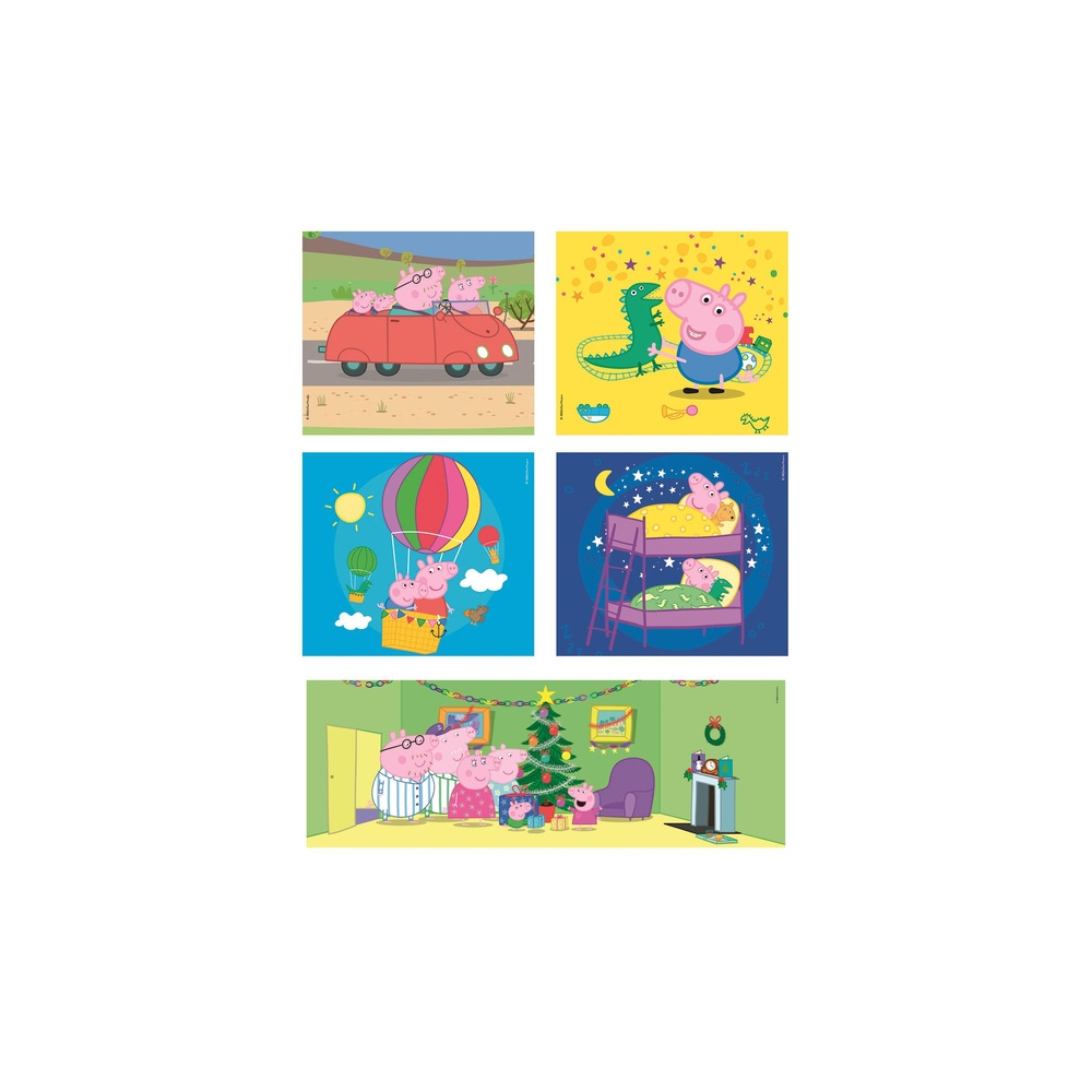 Dėlionė 10-in-1 Super Color – Peppa Pig Clementoni 20271-Žaislai, Dėlionės, Dėlionės iki 500 detalių-e-vaikas