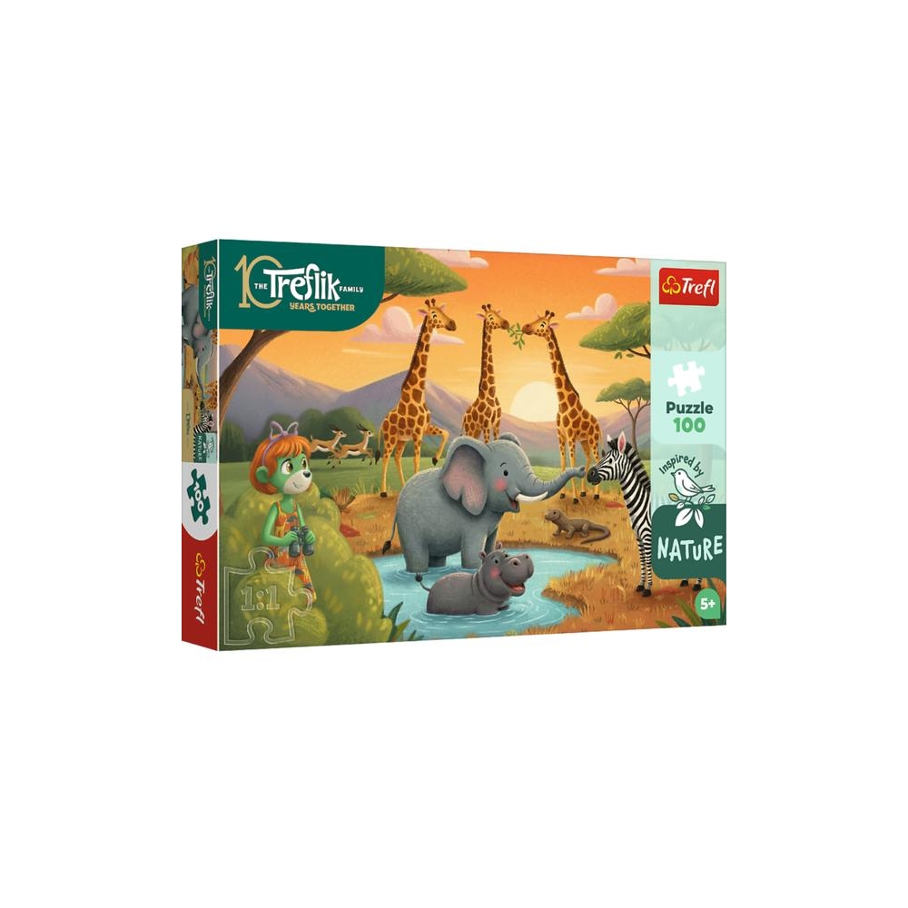 Puzzle - 100 - Wesoła ferajna - Rodzina Treflików - Inspired By Nature - Trefl 16571