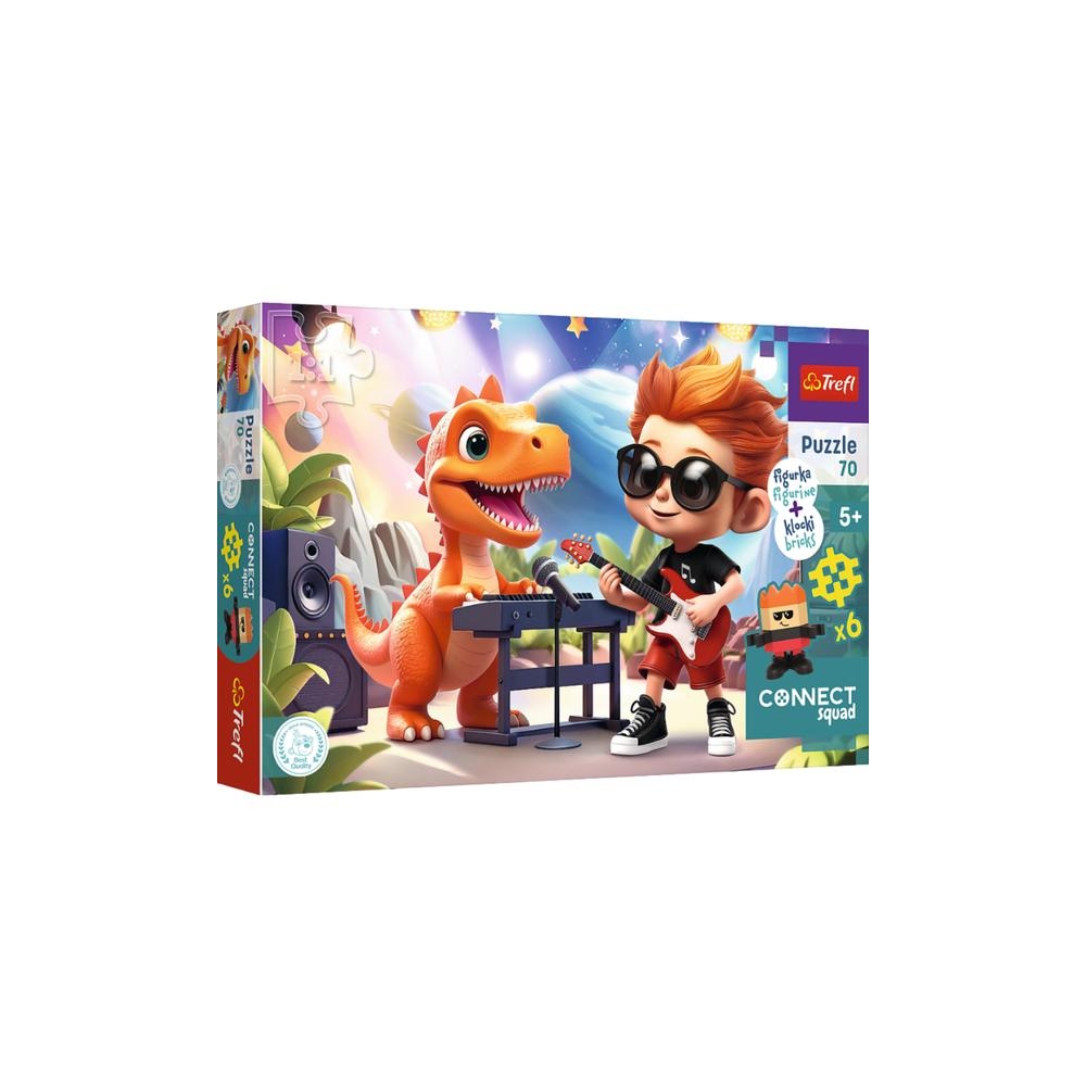 Puzzle - 70 - Connect Joe - Figurka i 6 klocków - Connect Squad - Trefl 53025