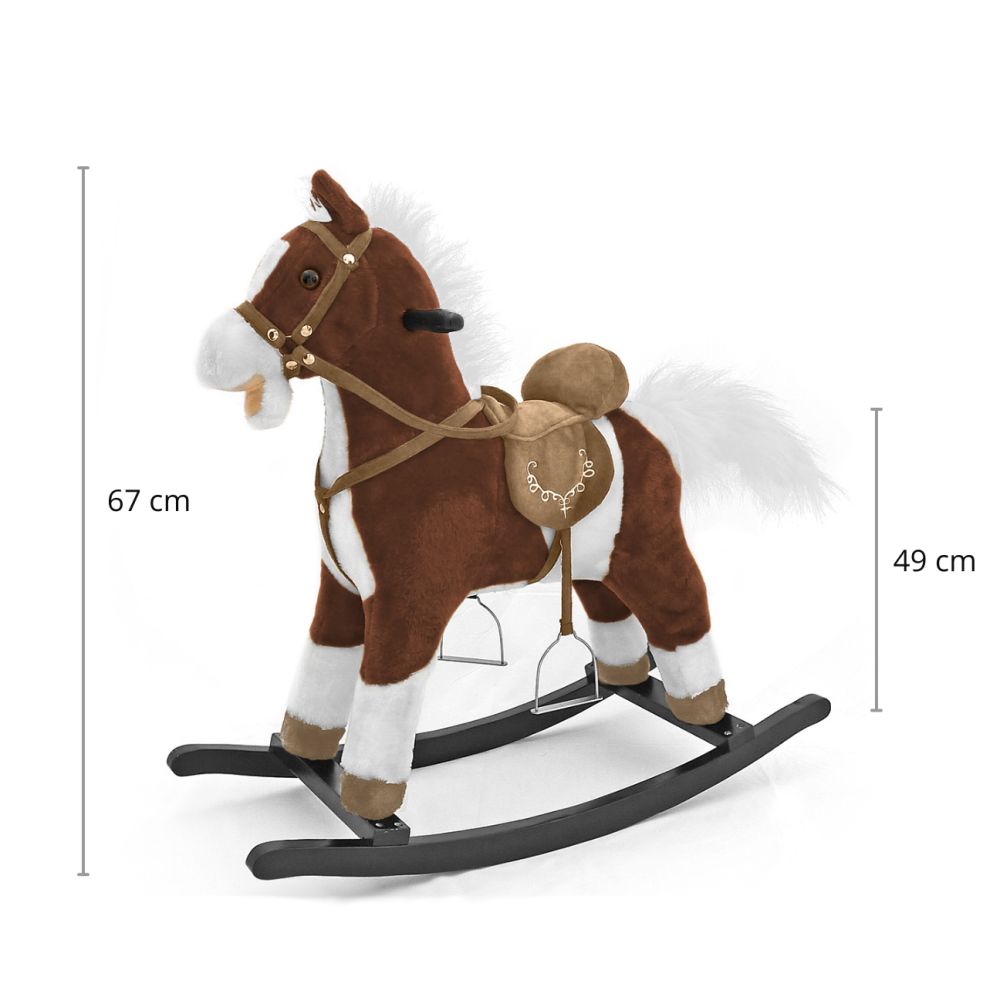 Milly Mally Rocking Horse Mustang Dark Brown