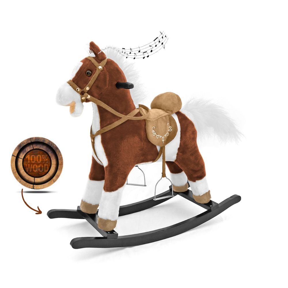 Milly Mally Rocking Horse Mustang Dark Brown