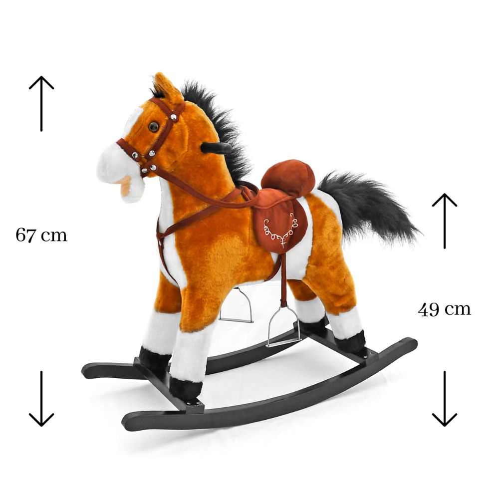Milly Mally Rocking Horse Mustang Light Brown