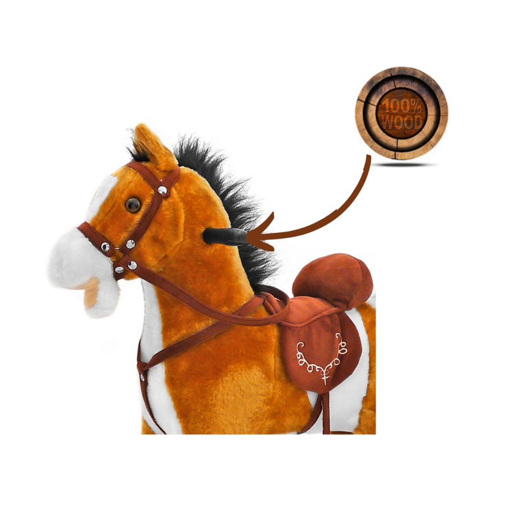 Milly Mally Rocking Horse Mustang Light Brown