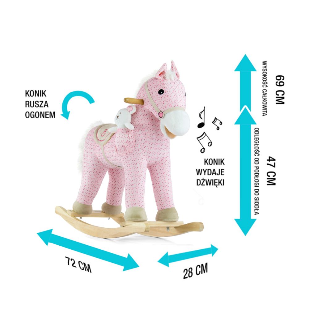 Milly Mally Rocking Horse Pony Pink
