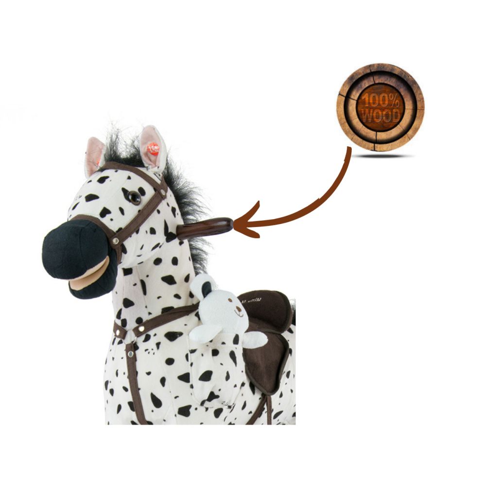 Milly Mally Rocking Horse Mustang Black Dot