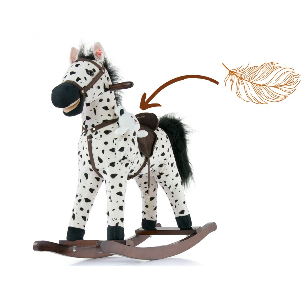 Milly Mally Rocking Horse Mustang Black Dot