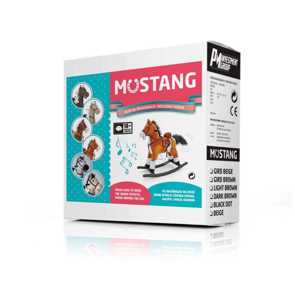 Milly Mally Rocking Horse Mustang Black Dot