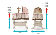Lopšys Milly Mally Sweet Melody 4in1Remote Cream-Miegui, Lopšiukai-e-vaikas