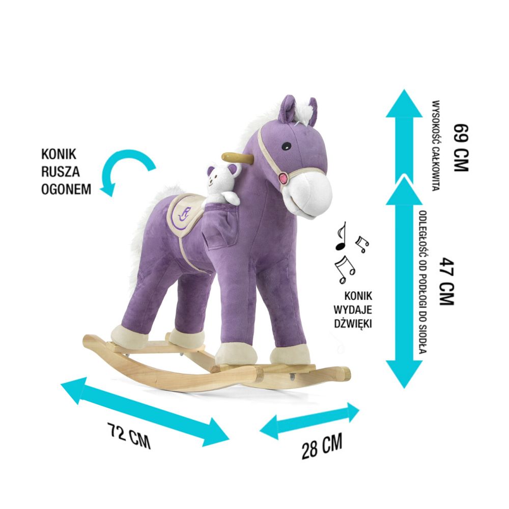 Milly Mally Rocking Horse Pony Purple