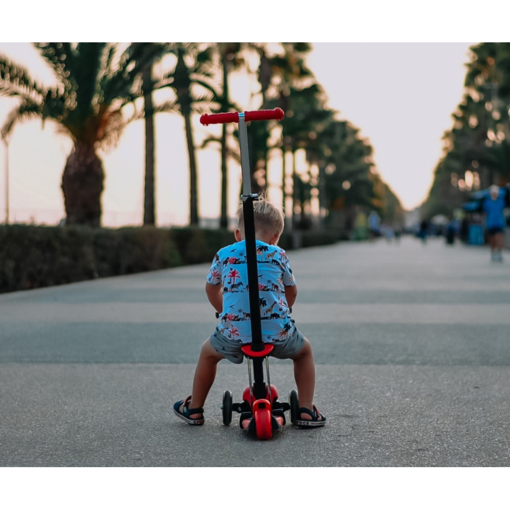 Milly Mally Ride On/Scooter 3in1 Little Star Red