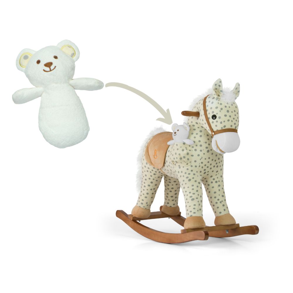 Milly Mally Rocking Horse Pony Gray Dot