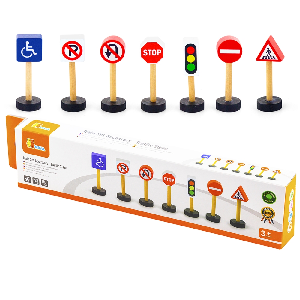 "Viga" 50817 Traukinio komplekto priedai - eismo ženklai