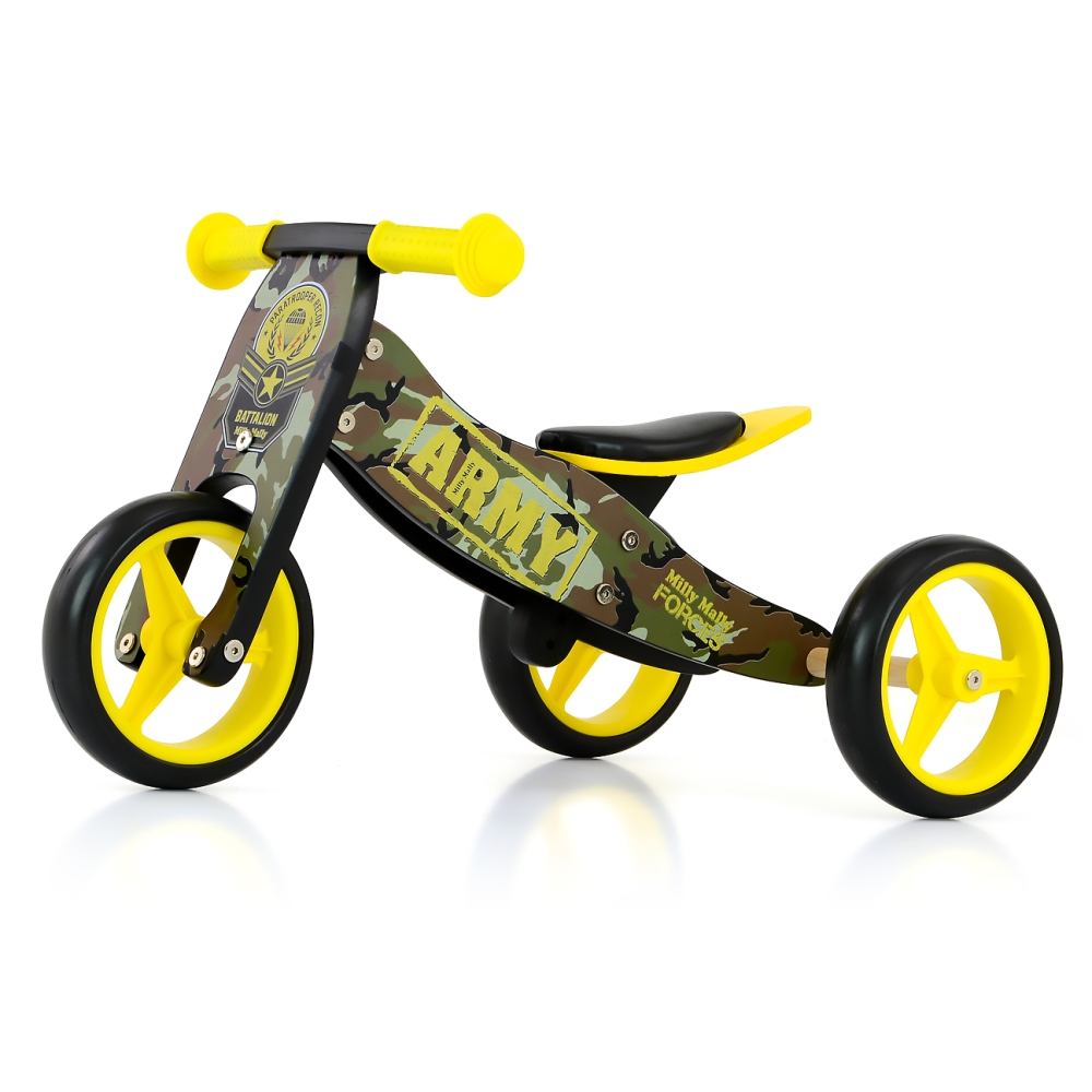 Milly Mally Ride On 2in1 Jake Army-Judėjimui, Balansiniai dviratukai-e-vaikas