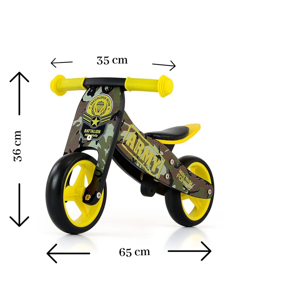 Milly Mally Ride On 2in1 Jake Army-Judėjimui, Balansiniai dviratukai-e-vaikas
