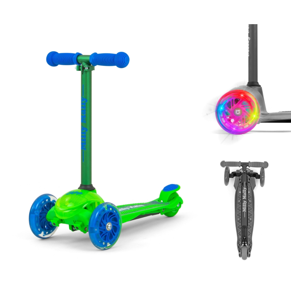 Milly Mally Scooter Zapp Green
