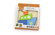 VIGA Pierwsze drewniane Puzzle maluszka Statek