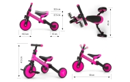 Milly Mally Ride On – Bike 3in1 OPTIMUS Pink