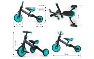 Milly Mally Ride On – Bike 3in1 OPTIMUS Mint