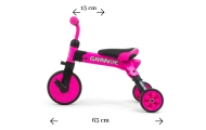 Milly Mally Ride On - Dviratis 2in1 GRANDE Pink-Judėjimui, Balansiniai dviratukai-e-vaikas