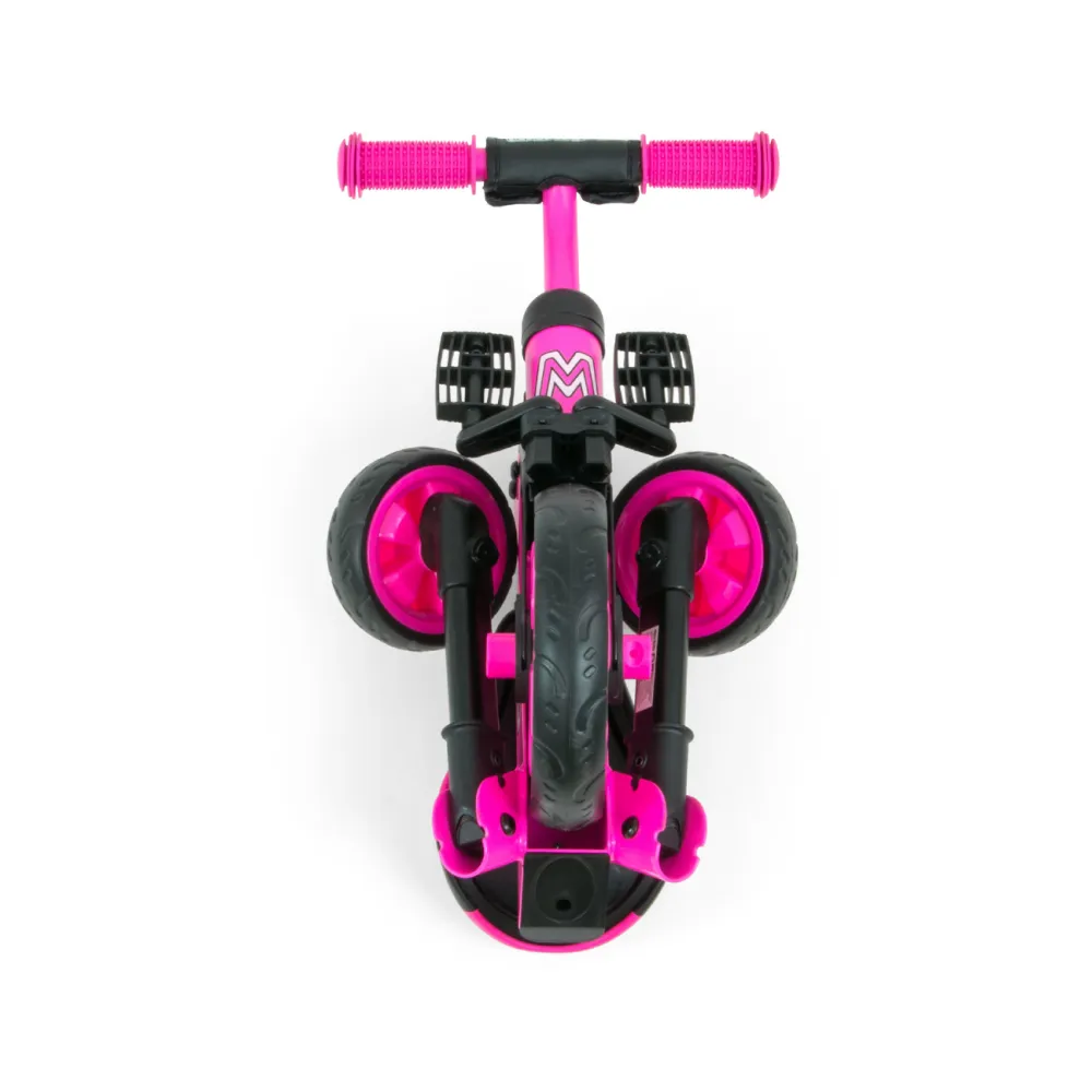 Milly Mally Ride On - Dviratis 2in1 GRANDE Pink-Judėjimui, Balansiniai dviratukai-e-vaikas