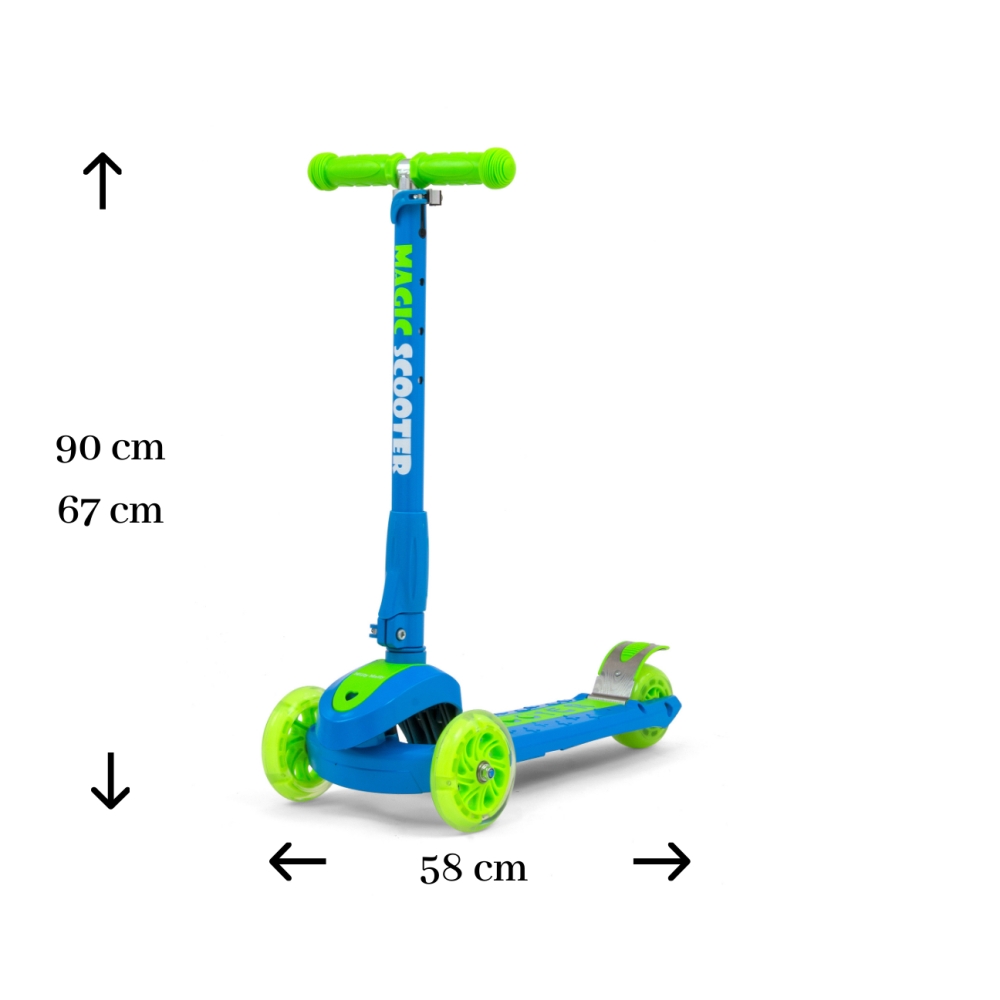 Milly Mally Scooter Magic Blue-Green