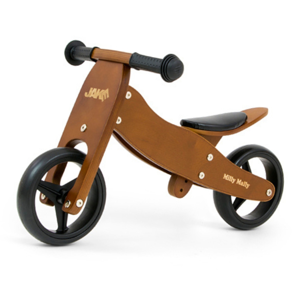 Milly Mally Ride On 2in1 Jake Dark Natural-Judėjimui, Balansiniai dviratukai-e-vaikas