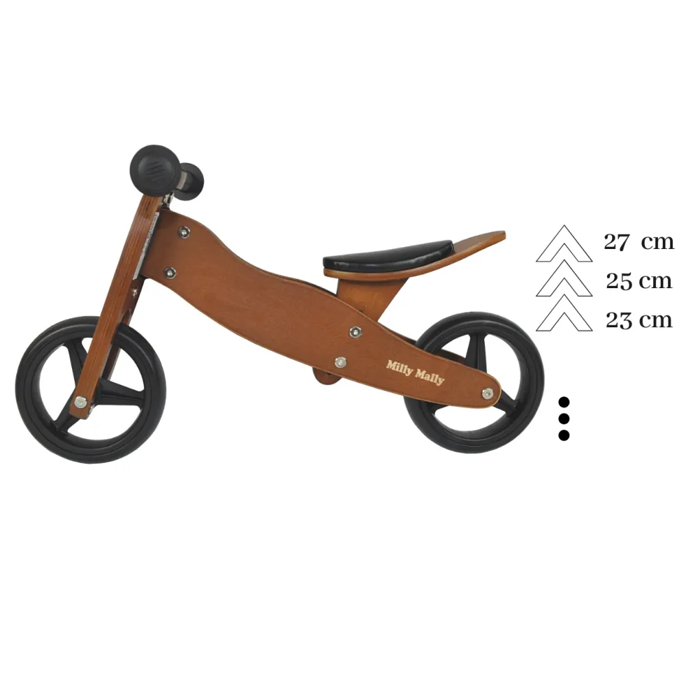 Milly Mally Ride On 2in1 Jake Dark Natural