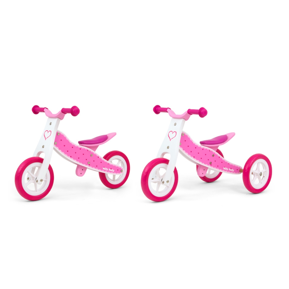 Milly Mally Ride On 2in1 Look Hearts