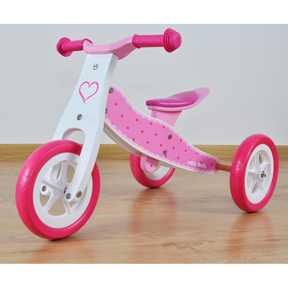 Milly Mally Ride On 2in1 Look Hearts