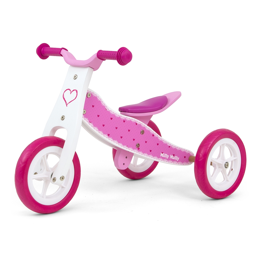Milly Mally Ride On 2in1 Look Hearts