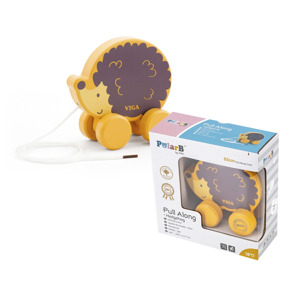 Viga 44003 PolarB Pull Along - Hedgehog